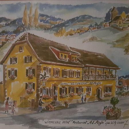 Готель Restaurant A L'Aigle Wimmenau Екстер'єр фото