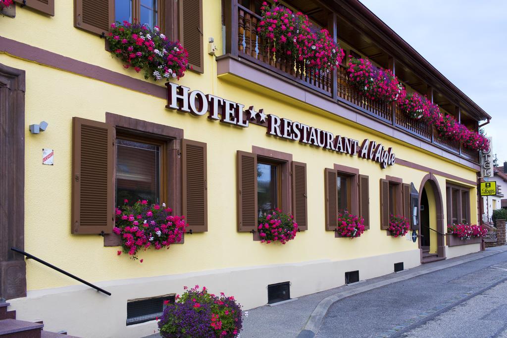 Готель Restaurant A L'Aigle Wimmenau Екстер'єр фото